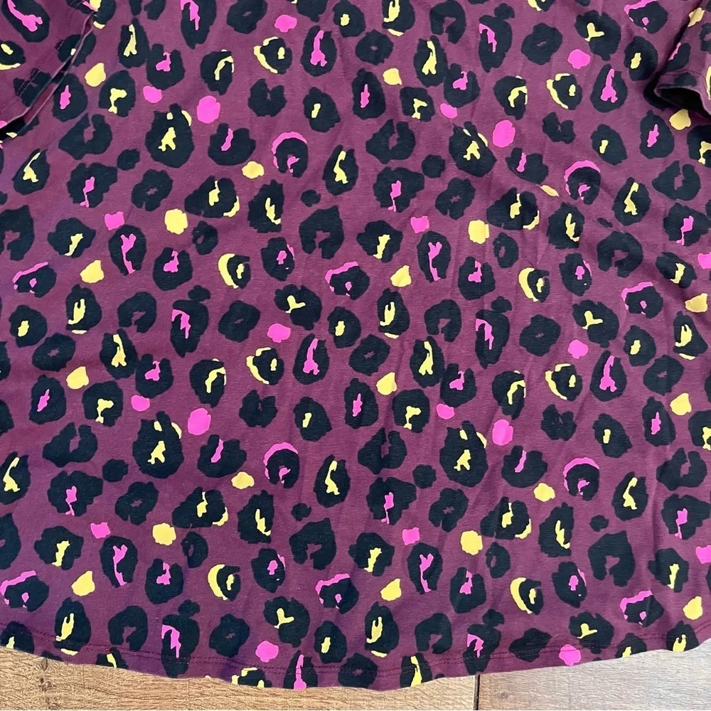 Justice girls LS long sleeve animal print dress Sz 16/18+ plus